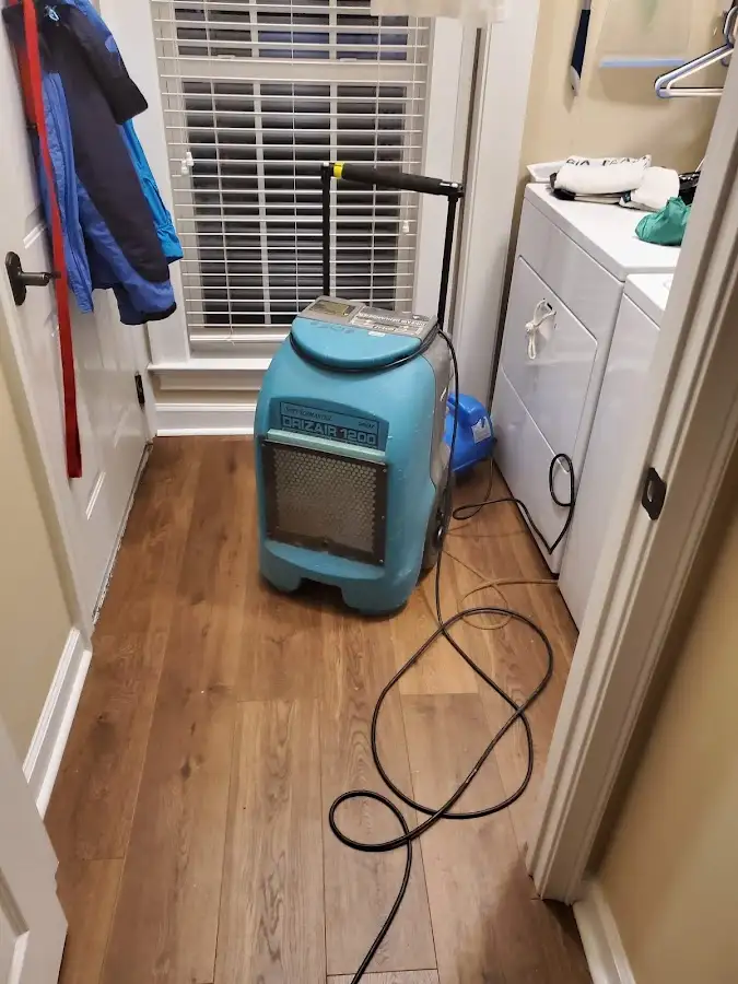 Commercial dehumidifier deployed for Flood Damage Cleanup in Elkhorn
